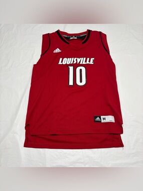 Adidas Louisville Cardinals #10 Basketball Jersey Men’s Medium